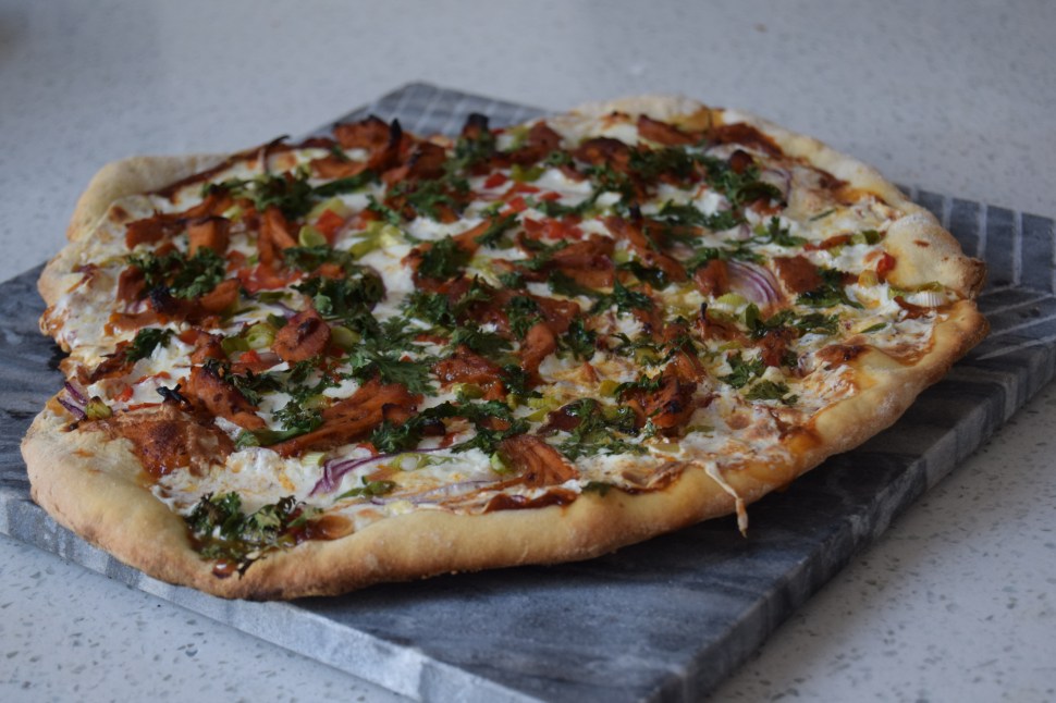 I am a BBQ pizza. Come closer...